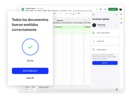 Emisión masiva de documentos